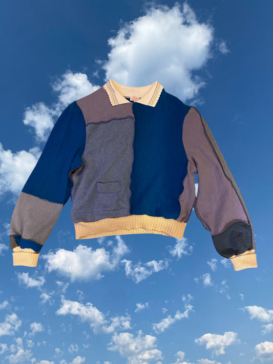 Blue Angora Bunny Sweater - Large