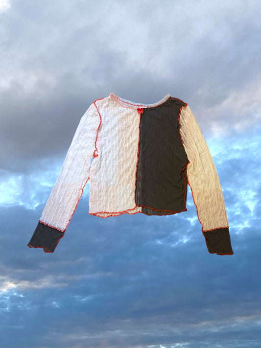 Mesh Longsleeve - Colorblock - M
