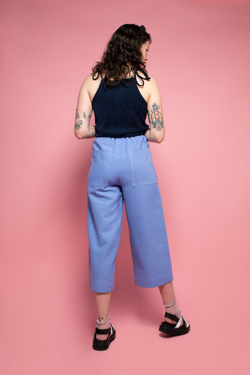 Periwinkle Linen Channing Pants