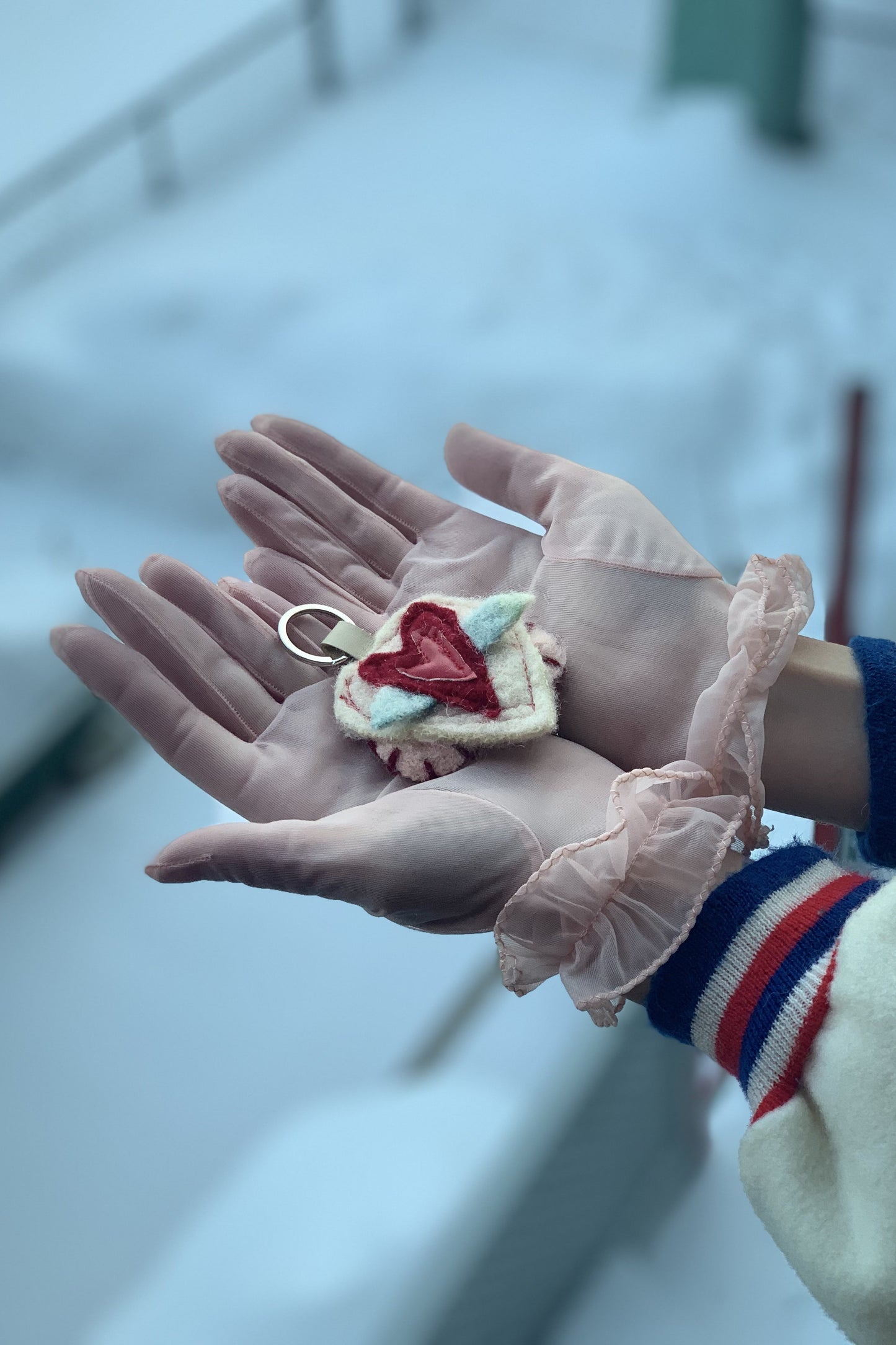 Softie Pink Heart Keychains